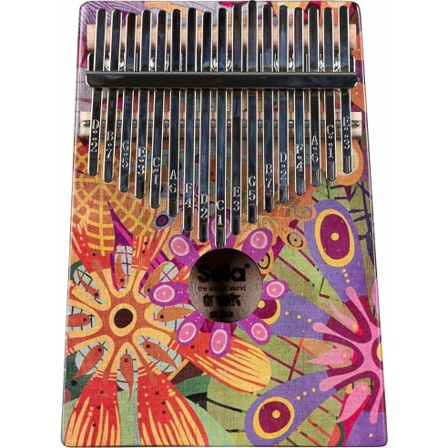 SELA KALIMBA ART SERIES 17 FLOWER POWER