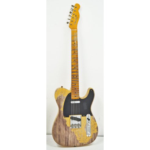 FENDER LTD 1950 DOUBLE ESQUIRE SUPER HEAVY RELIC WHITE BLONDE