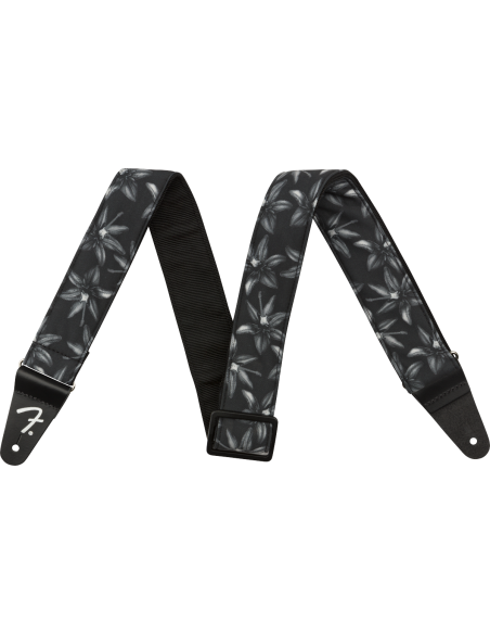 FENDER STRAP HAWAIIAN FLORAL BLACK FLORAL FENDER STRAP HAWAIIAN FLORAL BLACK FLORAL