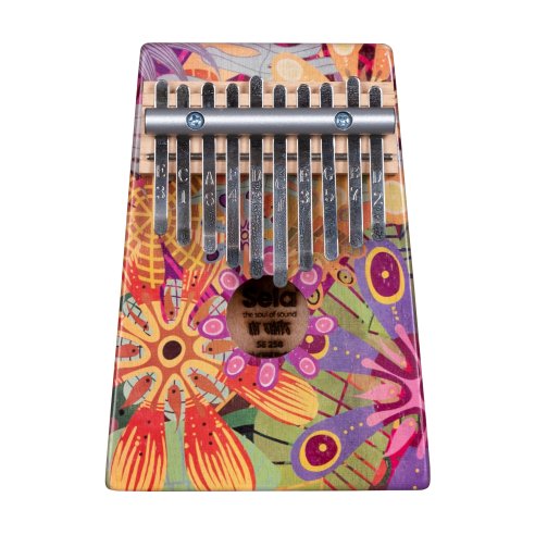SELA KALIMBA ART SERIES 10 FLOWER POWER