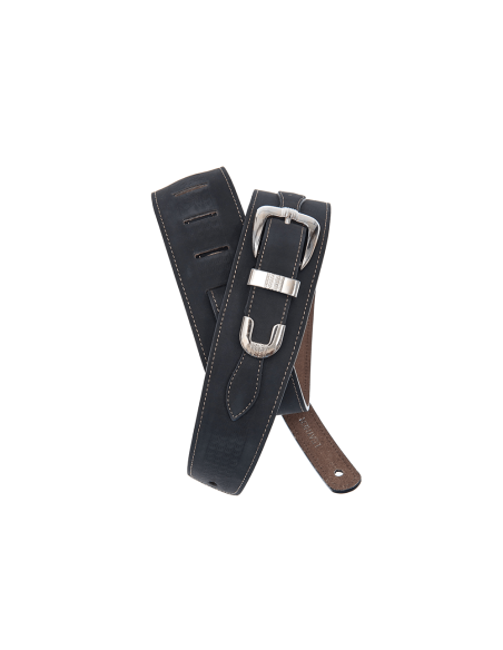 D'ADDARIO STRAP LEATHER BELT BUCKLE BLACK D'ADDARIO STRAP LEATHER BELT BUCKLE BLACK