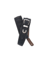 D'ADDARIO STRAP LEATHER BELT BUCKLE BLACK
