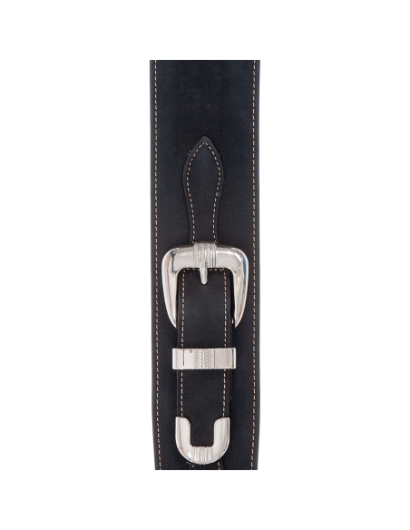 D'ADDARIO STRAP LEATHER BELT BUCKLE BLACK D'ADDARIO STRAP LEATHER BELT BUCKLE BLACK
