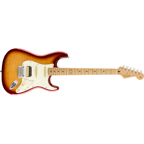 FENDER LTD PLAYER STRAT HSS PLUS TOP MN SIENNA BURST