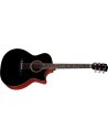 EASTMAN AC122-2CE BK CEDAR TOP BLACK