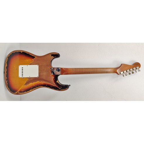 FENDER LTD ED. '61 STRAT SUPER HEAVY RELIC ROASTED 3 COLOR SUNBURST