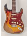 FENDER LTD ED. '61 STRAT SUPER HEAVY RELIC ROASTED 3 COLOR SUNBURST