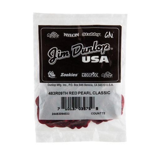 Dunlop 483R#09 Red Perloid - Thin
