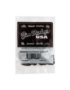Dunlop 483R#02 Black Perloid - Medium