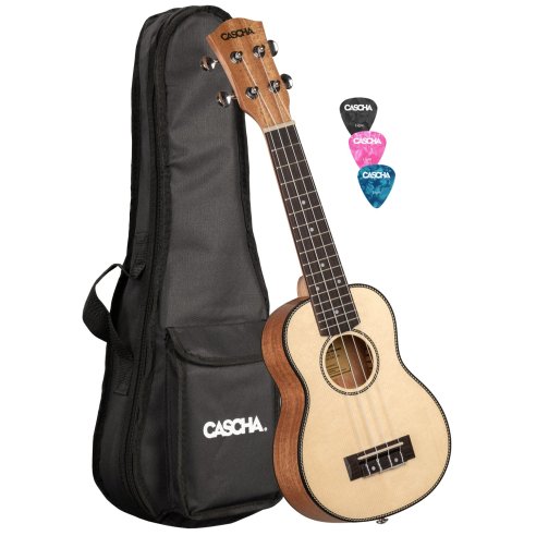 CASCHA HH2148 SOPRANO SPRUCE SOLID TOP