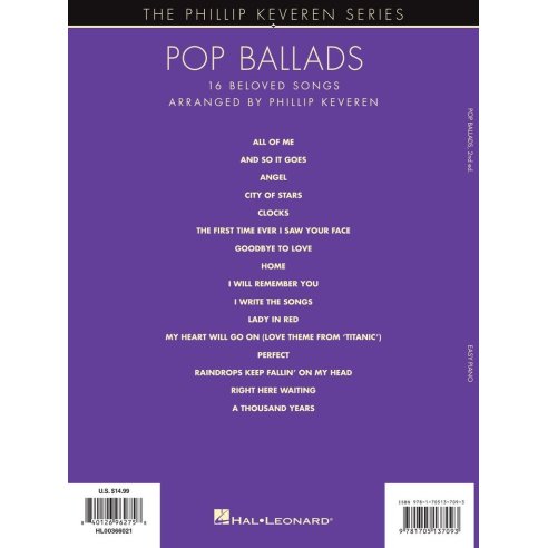 PHILLIP KEVEREN SERIES POP BALLADS SECOND EDITION