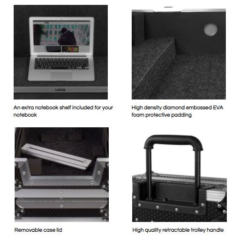 UDG U91019BL - FC MULTI FORMAT XL BLACK MK3 PLUS (LAPTOP SHELF)