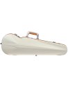 BAM ITALIA SUP2002XLWO CUSTODIA HIGHTECH SUPREME ICE CONTOURED IN POLICARBONATO PER VIOLINO - WHITE - ORANGE VERSION