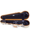 BAM ITALIA SUP2002XLWO CUSTODIA HIGHTECH SUPREME ICE CONTOURED IN POLICARBONATO PER VIOLINO - WHITE - ORANGE VERSION