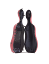 BAM ITALIA 1001SWRG CUSTODIA CLASSIC PER VIOLONCELLO - RUOTE - POMEGRANATE RED