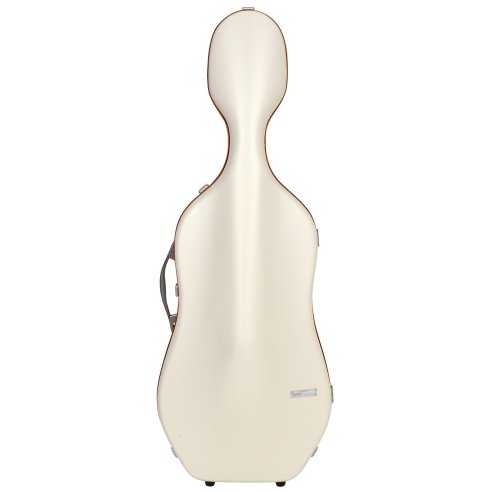 BAM ITALIA SUP1005XLWO CUSTODIA HIGHTECH SUPREME ICE IN POLICARBONATO PER VIOLONCELLO - WHITE - ORANGE VERSION