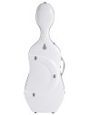 BAM ITALIA SUP1005XLWS CUSTODIA HIGHTECH SUPREME ICE IN POLICARBONATO PER VIOLONCELLO - WHITE - SILVER VERSION