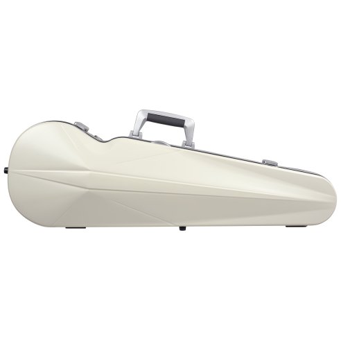 BAM ITALIA SUP2002XLWS CUSTODIA HIGHTECH SUPREME ICE CONTOURED IN POLICARBONATO PER VIOLINO - WHITE - SILVER VERSION