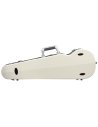 BAM ITALIA SUP2002XLWS CUSTODIA HIGHTECH SUPREME ICE CONTOURED IN POLICARBONATO PER VIOLINO - WHITE - SILVER VERSION