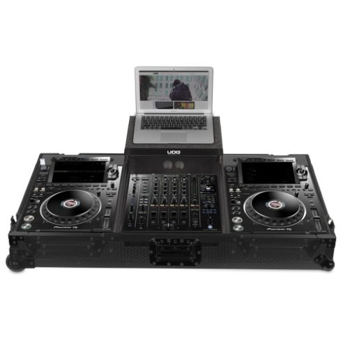 UDG GEAR U91086BL - ULTIMATE FLIGT CASE SET PIONEER CDJ-3000/A9 BLACK PLUS (L&W)