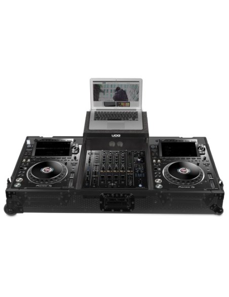 UDG GEAR U91086BL - ULTIMATE FLIGT CASE SET PIONEER CDJ-3000/A9 BLACK PLUS (L&W)
