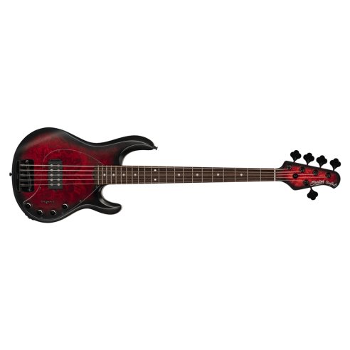 STERLING BY MUSIC MAN STINGRAY 35 DARK SCARLET BURST SATIN