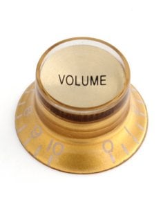 HOSCO KNRV2I-GG REFLECTOR KNOBS VOLUME GOLD 2 PCS