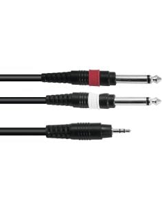 OMNITRONIC CAVO 3.5 JACK ST/2x JACK 6.3 6m