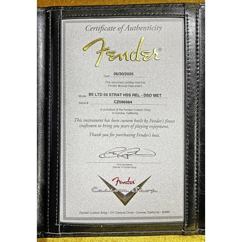 FENDER LTD 59 STRAT HSS RELIC DESERT SAND METALLIC