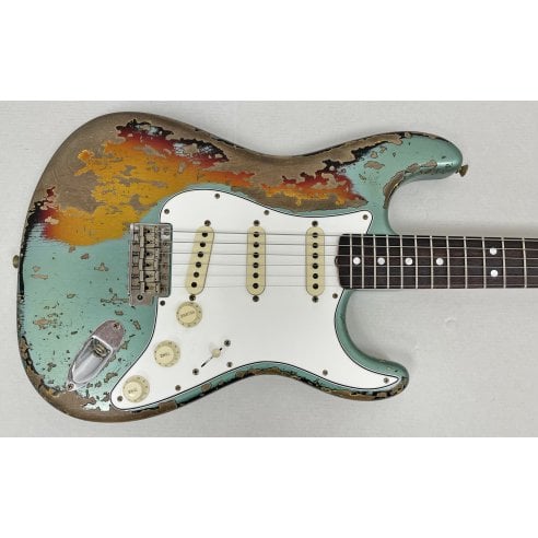 FENDER 65 STRAT SUPER HEAVY RELIC SHERWOOD...