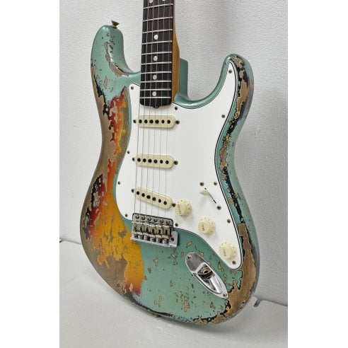 FENDER 65 STRAT SUPER HEAVY RELIC SHERWOOD...