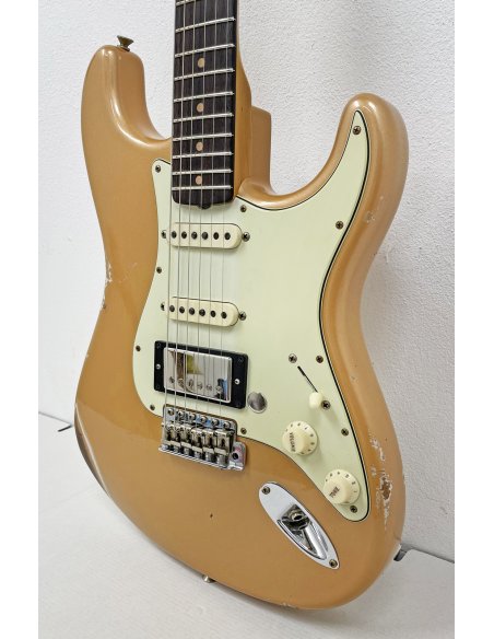 FENDER LTD 59 STRAT HSS RELIC DESERT SAND METALLIC