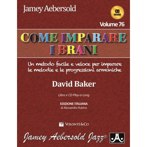 AEBERSOLD COME IMPARARE I BRANI  - VOLUME 76 + CD