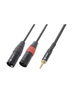 Power Dynamics Connex CX70-1 Cable 2xXLR M- 3.5 St.M 1.5m