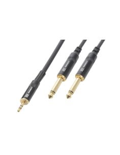 Power Dynamics Connex CX86-3 Cable 3.5 St.-2x6.3M 3m HQ