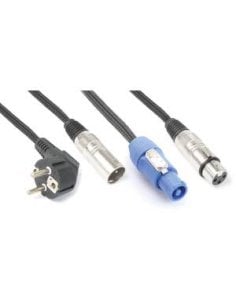 Power Dynamics Connex CX08-20 Shuko/XLR M-PwcA/XLR F20m