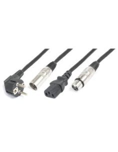 Power Dynamics Connex CX10-10 Shuko/XLR M-IEC F/XLR F 10m