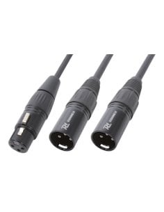 Power Dynamics Connex CX140 Cable Splitter XLR F-2 XLR M