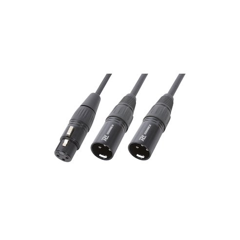 Power Dynamics Connex CX140 Cable Splitter XLR F-2 XLR M