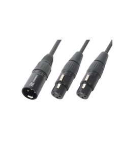 Power Dynamics Connex CX142 Cable Splitter XLR M-2 XLR F