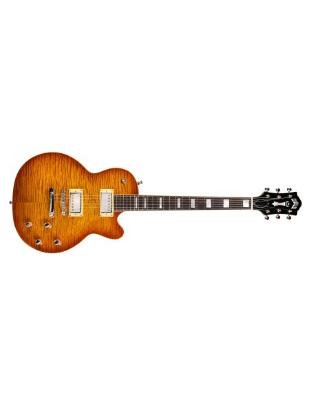 GUILD ITALIA BLUESBIRD FLAME TOP ICE TEA BURST GUILD ITALIA BLUESBIRD FLAME TOP ICE TEA BURST