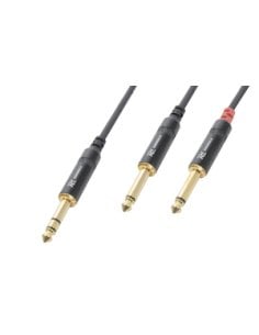 Power Dynamics Connex CX76-1 Cable 6.3 St.-2x6.3Mono 1.5m