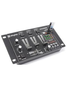 SkyTec STM3020B 4ch. USB/SD mixer Black