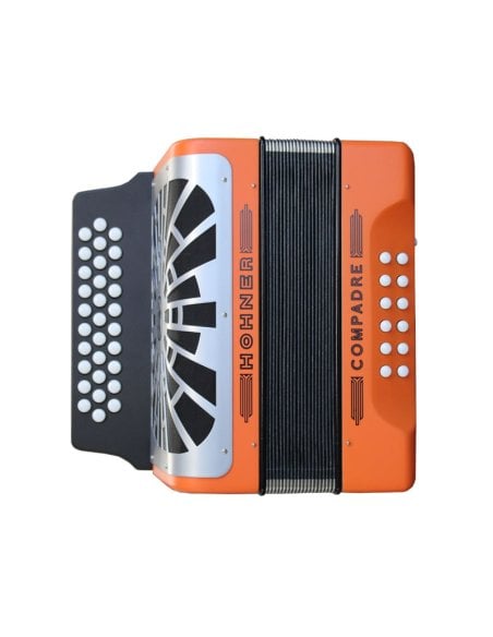HOHNER EL REY DEL VALLENATO ADG ARANCIONE SILVER GRILL HOHNER EL REY DEL VALLENATO ADG ARANCIONE SILVER GRILL