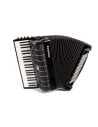 HOHNER MATTIA IV 120 BK GUN BLACK, WHITE KEYS