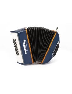 HOHNER FISARMONICA XS BAMBINI, BOTONI, C, BLU/ORANGE W. GIGBAG