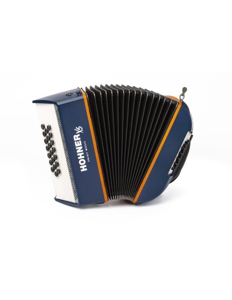 HOHNER FISARMONICA XS BAMBINI, BOTONI, C, BLU/ORANGE W. GIGBAG HOHNER FISARMONICA XS BAMBINI, BOTONI, C, BLU/ORANGE W. GIGBAG