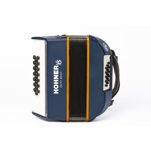HOHNER FISARMONICA XS BAMBINI, BOTONI, C, BLU/ORANGE W. GIGBAG