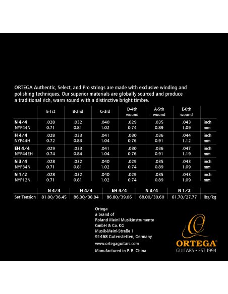 ORTEGA NYP12N ORTEGA NYP12N