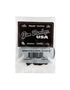 Dunlop 483R#02 Black Perloid - Thin